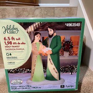 6.5' Lighted Holy Family Jesus Mary Joseph Christmas Holiday Airblown Inflatable